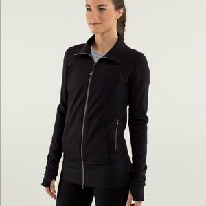 RARE Lululemon Nice Asana Jacket Ruffle Zip Up
